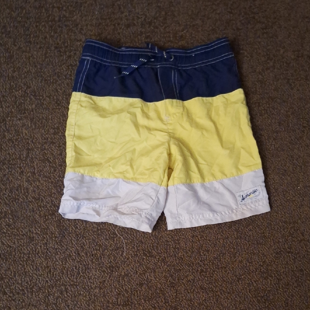 Carter's Kids Colorblock Shorts - Navy, Yellow, White